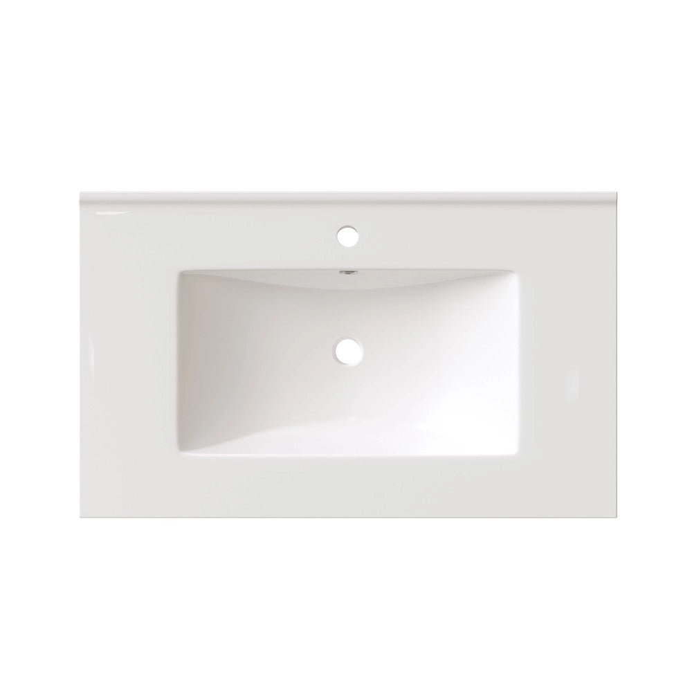 Mobile Sottolavabo con 3 Cassetti e Lavabo in Ceramica ¨C Xylo ¨C Bianco 76.5x46.5x84.5cm