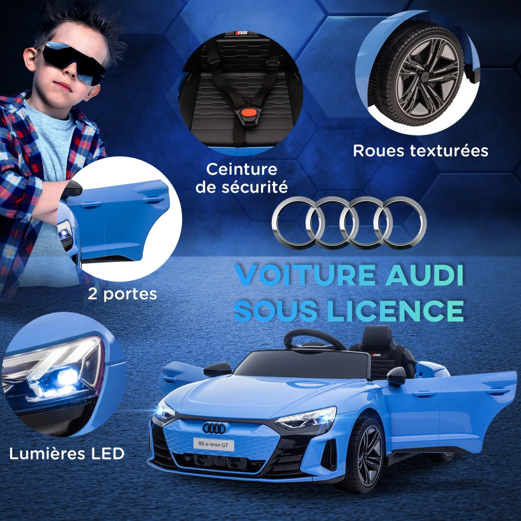 Auto elettrica per bambini ¨C zephmum ¨C 12V, telecomando, blu