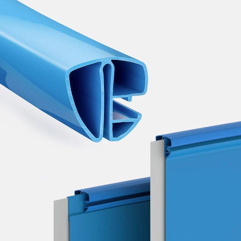 Kit Profili Superiori Rigidi Per Piscina Circolare  3,60 M - In Pvc Sabbia Colore: Blu