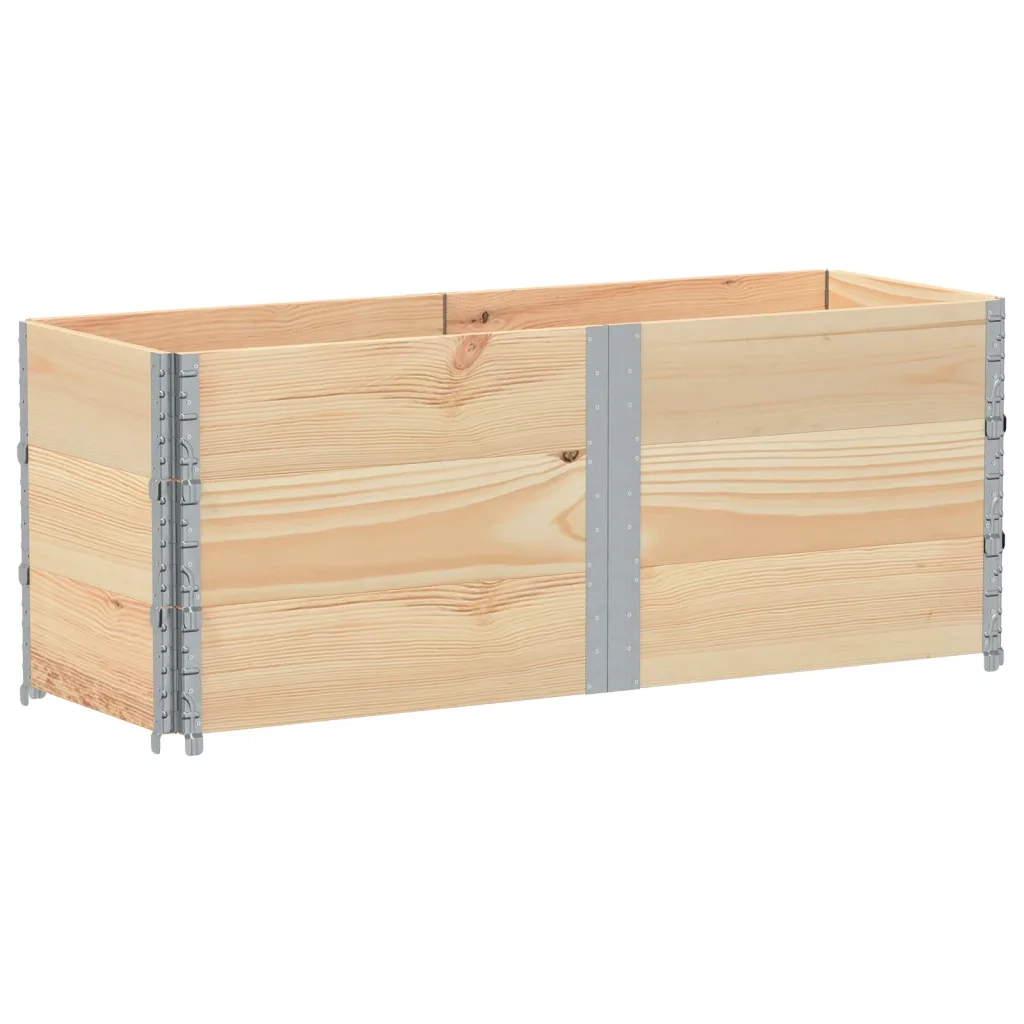 vidaXL Paretali per Pallet 3 pz 150x50 cm in Legno Massello di Pino