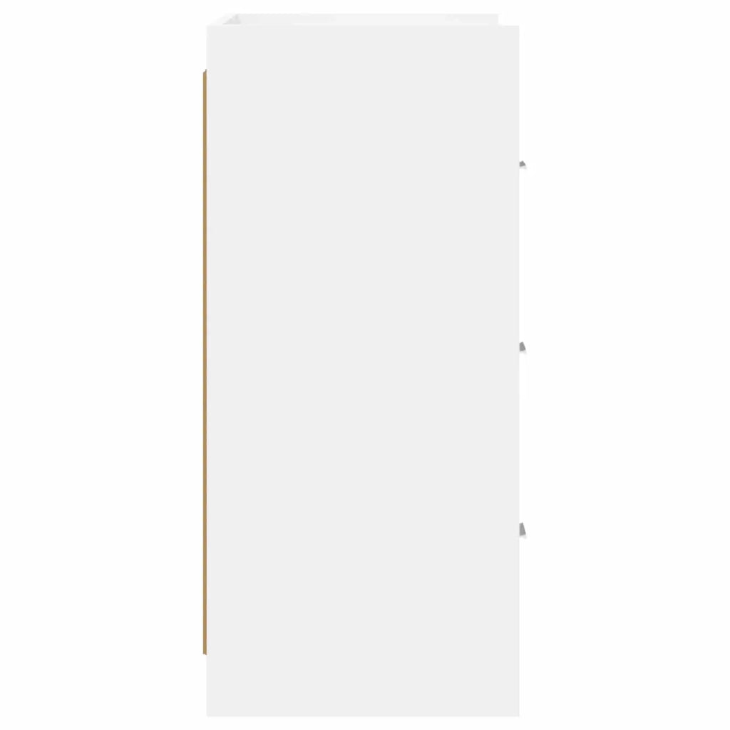 Credenza Bianco 75 x 33 x 80 cm Legno ingegnerizzato 8011099
