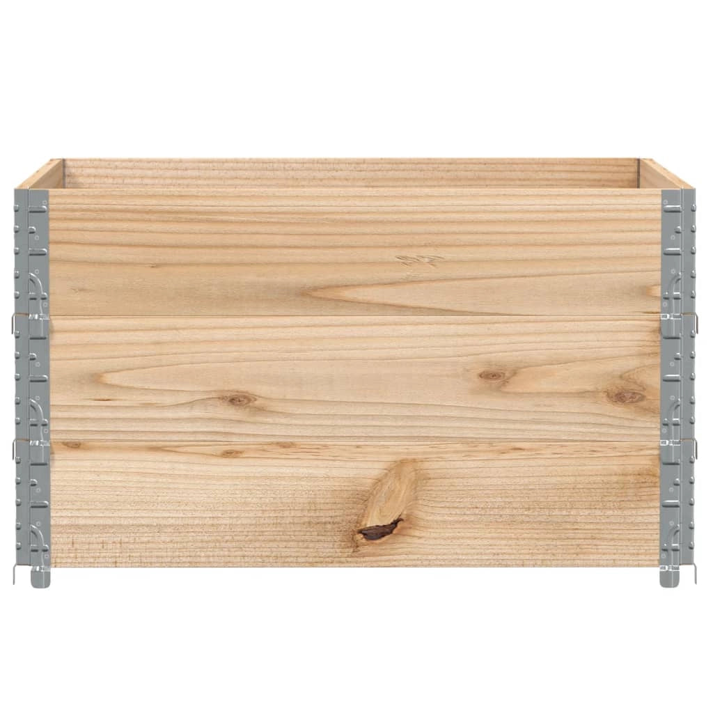 Fioriera rialzata per piante fiori terrazzo giardino 100 x 100 cm legno massello di pino marrone 02_0037237
