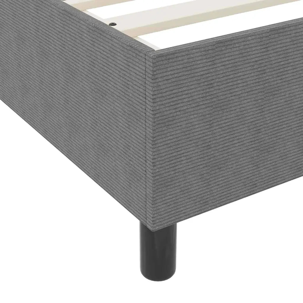 Letto a molle Grigio chiaro e bianco 90 x 190 cm 3337437