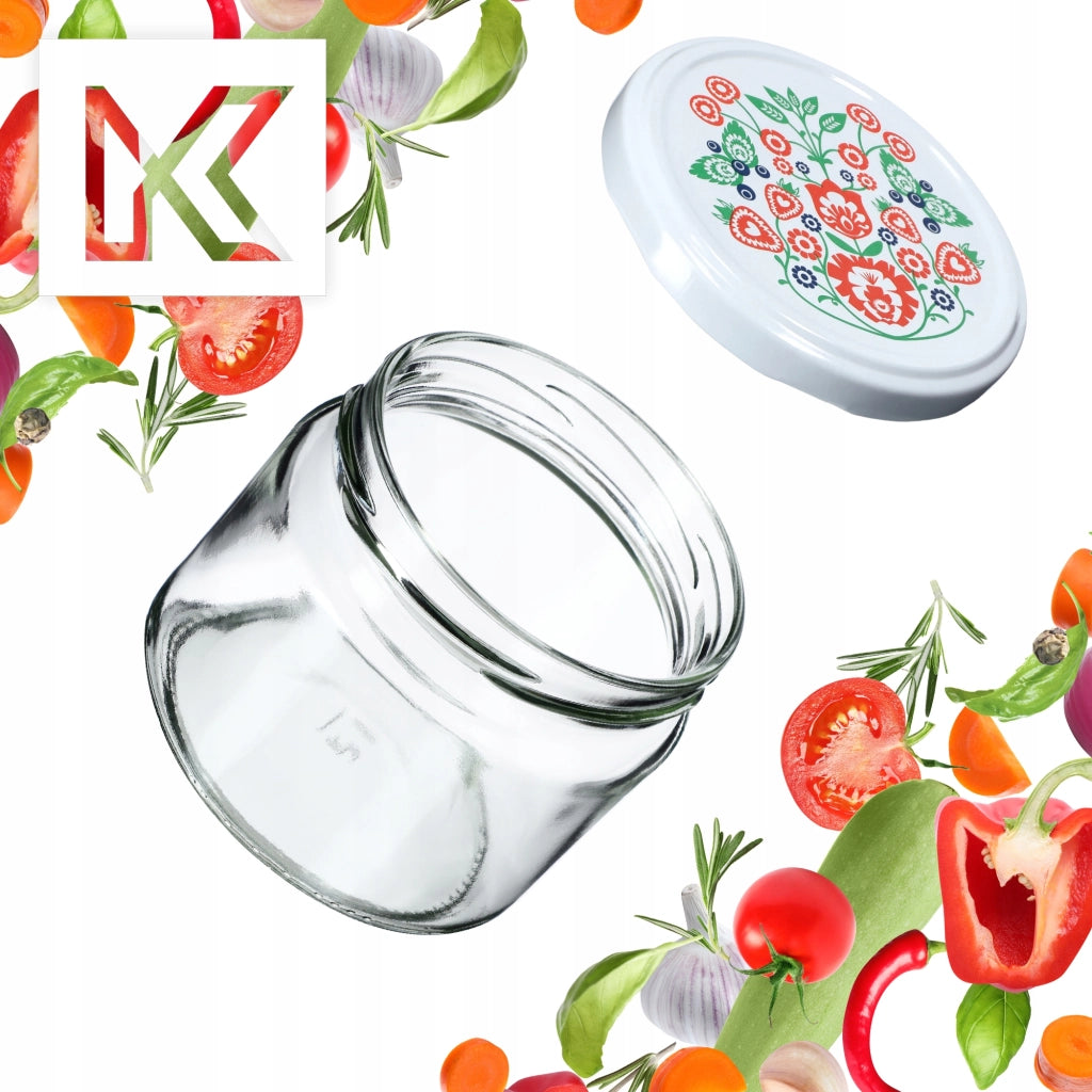 KADAX Sonka vasetti 330ml 50pz 82mm + coperchio "Folklore"
