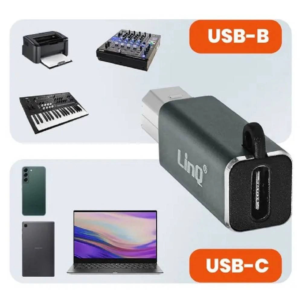 Trade Shop - Adattatore Da Type-c Femmina A Usb-bm Maschio Per Stampanti Sintetizzatori Tpc9104 -