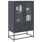 Credenza-Buffet-Armadio da cucina Antracite 68x39x111,5 cm Acciaio 492731