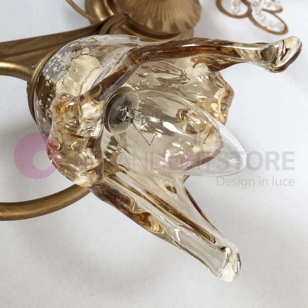 SOFIA Lampadario Stile Classico Rustico 8 Luci