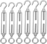 Draadspanner adattabile 6 pezzi - Cavo di tensione in acciaio inox - Chiodi per tende e asciugamani