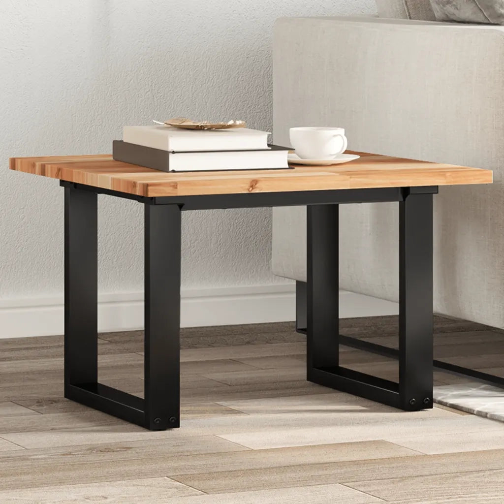 Piano Tavolo | Superficie Tavolo | Piano Scrivania Quadrato 60x60x2 cm in Legno Massello di Acacia