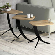 Cetara, Tavolino da Salotto Forma Rettangolare, 35x60x45h cm Marrone Rovere