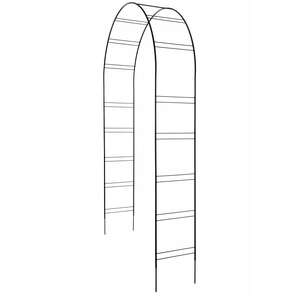 Pergola da giardino KADAX per fiori e rose, arco floreale in metallo, 255 cm