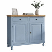Credenza carta da zucchero shabby 2 porte 2 cassetti 104x43x98 - Mobili 2G