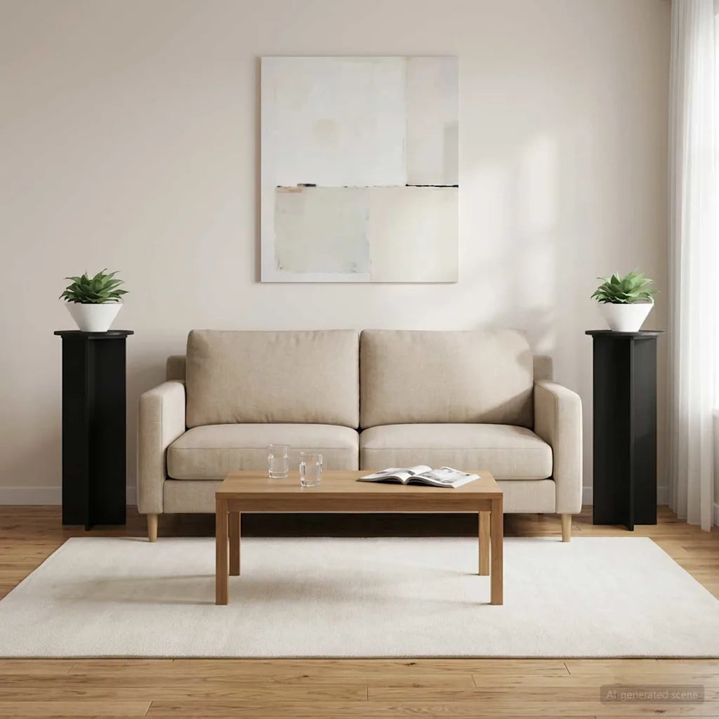 Supporto per piante 2 pcs Nero Ø40 x 100 cm 899691