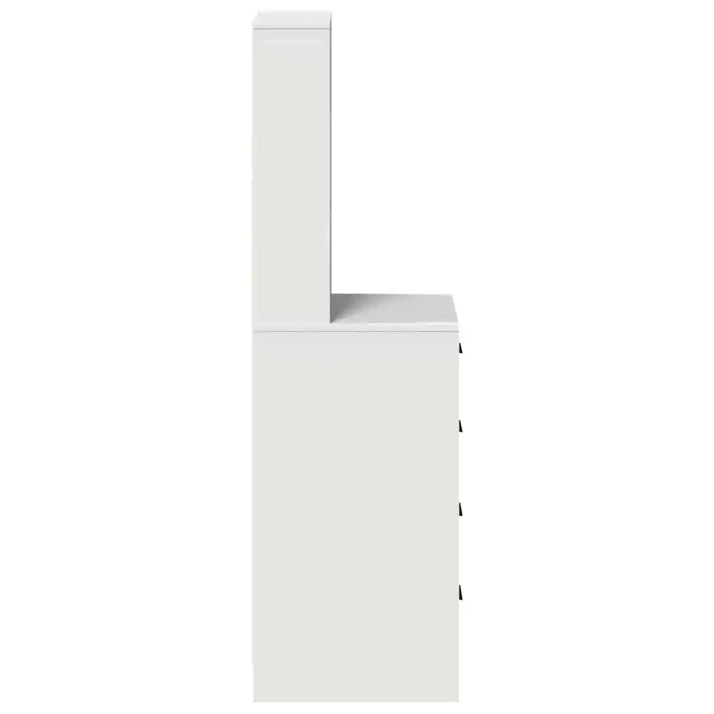 Credenza | Madia | Buffet da pranzo | Armadio da pranzo con cassetto Bianco 40 x 41 x 135 cm Legno multistrato