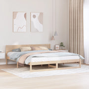 Struttura Letto Legno Naturale Legno Massello di Pino 180 x 200 cm