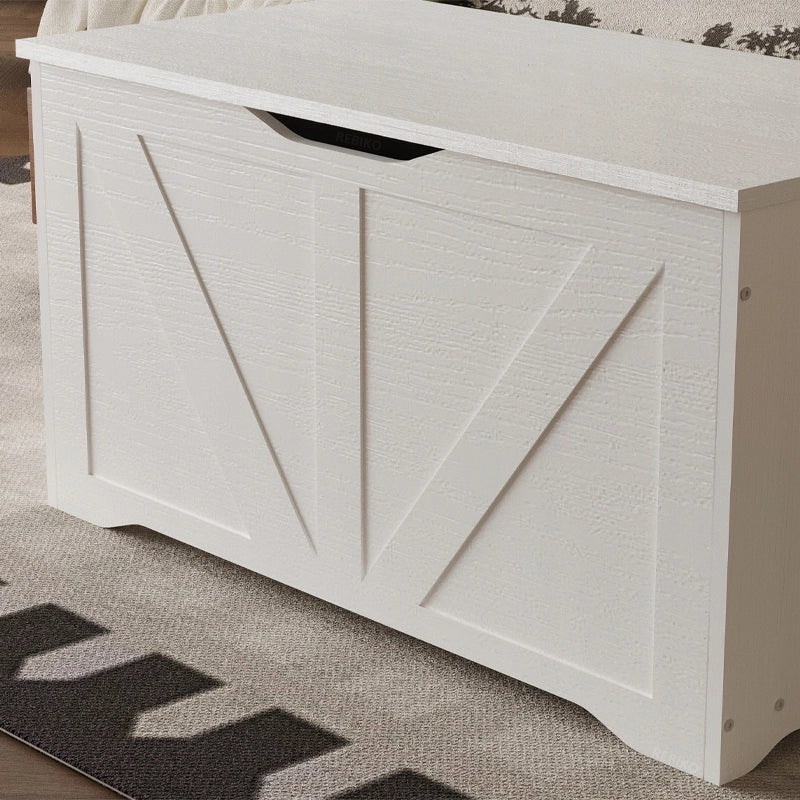 GRANDE CASSA DI LEGNO PER CONSERVARE LA BIANCHERIA DA LETTO LOFT 80 CM