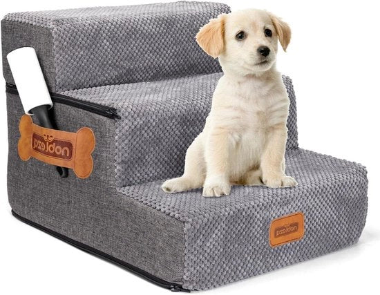 Scale per Piccoli Cani e Gatti - 3 Gradini con Rullo di Lint