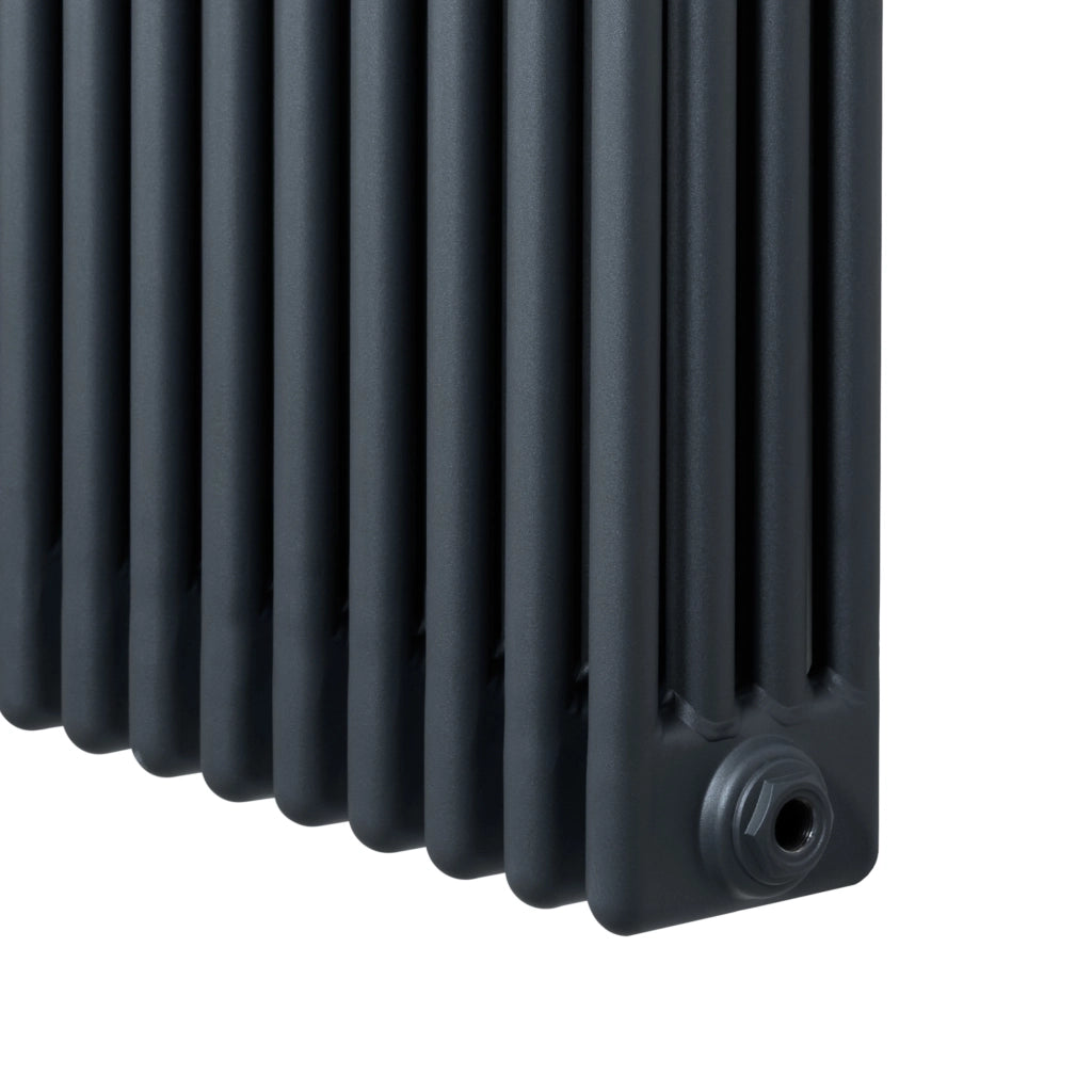 Radiatore Tradizionale 4 Colonne Orizzontale Antracite 300 x 1010 mm