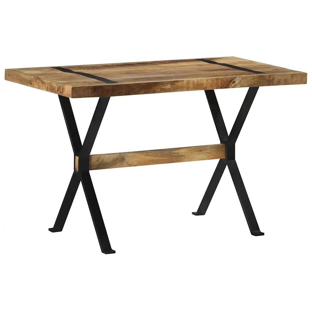Tavolo da Pranzo 120x60x76 cm in Legno di Mango Grezzo cod mxl 18696