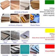 Set di Tagli e Fori per Legno - 6 Pezzi - Ideale per la Lavorazione del Legno - Diverse Dimensioni - Alta Qualità - Adatto per il Metallo - Set da 6