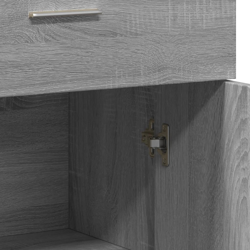 Buffet credenza cassettiera armadio mobile contenitore organizer cucina soggiorno Sonoma 60 x 30 x 84 cm legno ingegnerizzato grigio 02_0036384