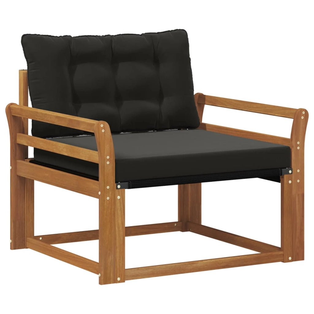 Set di divani da esterno-Sofa da giardino Legno di Acacia Massello e Textilene 759156
