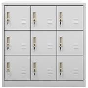 Armadietto con Chiave Grigio Chiaro 90x45x92,5 cm in Acciaio 336440