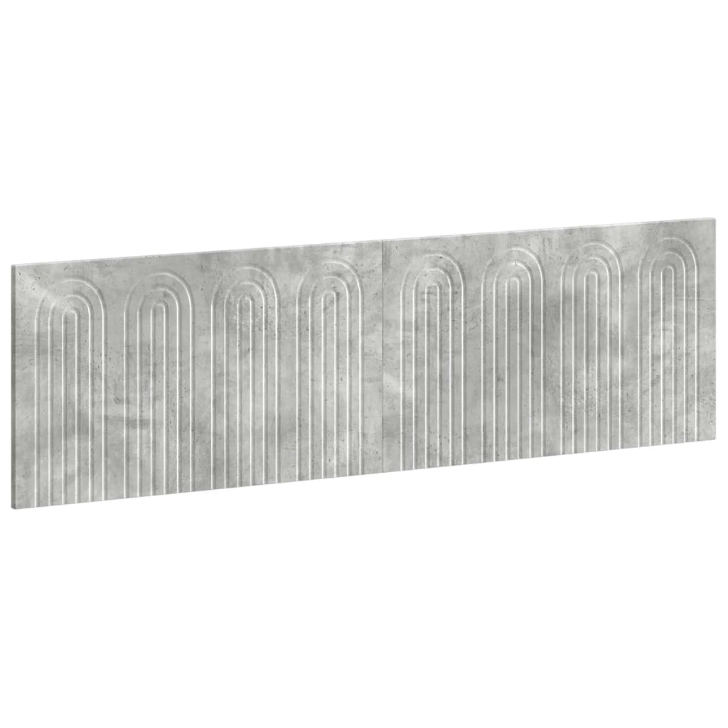 Testiera da Muro ALKMAAR Grigio Cemento Legno ingegnerizzato 896278