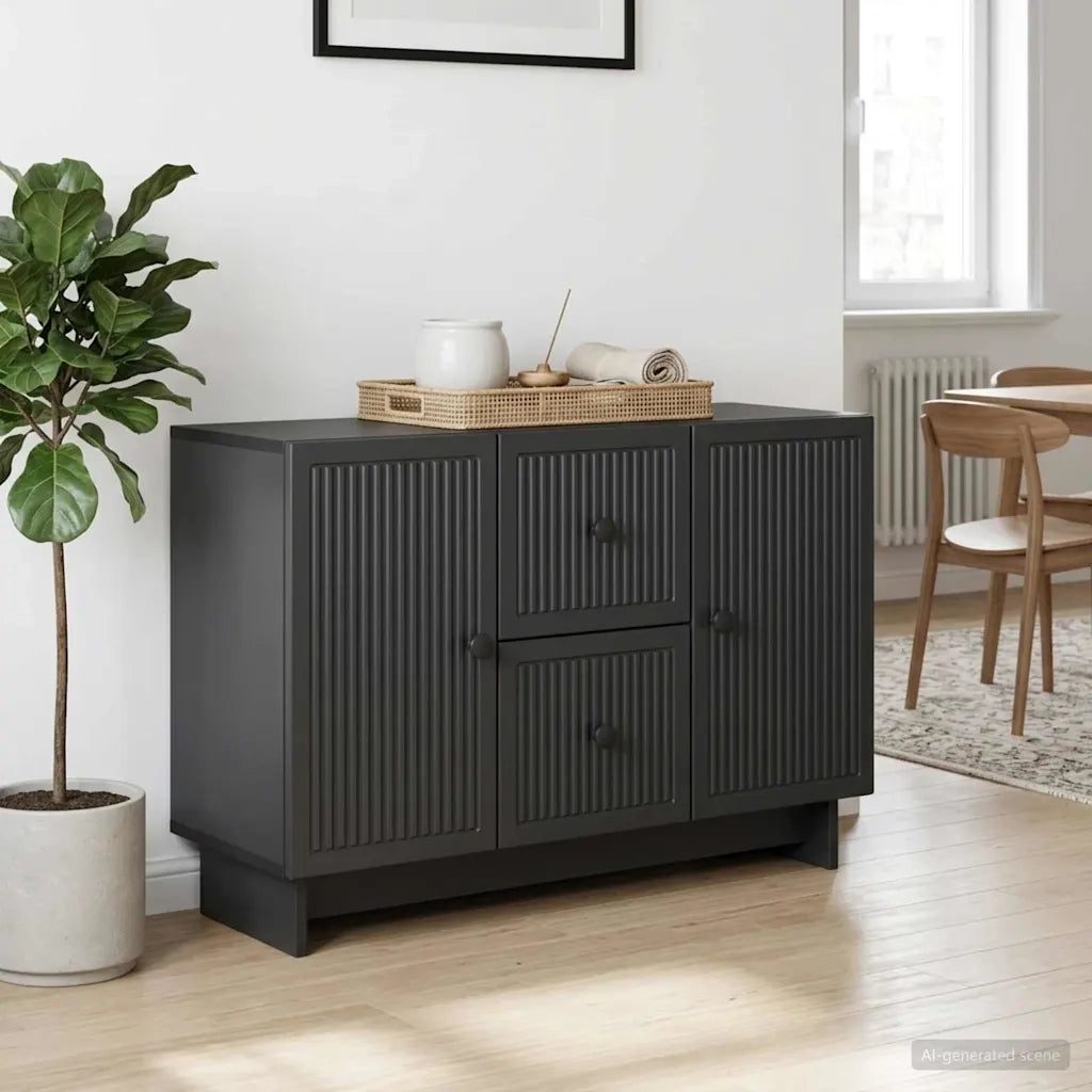 Credenza Nero 89 x 34,5 x 60 cm Legno ingegnerizzato 893966