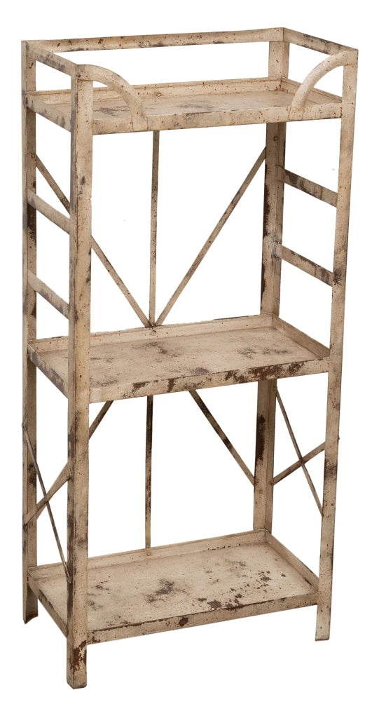 Biscottini Etagere Shabby in ferro finitura naturale anticata realizzato ferro. dimensioni