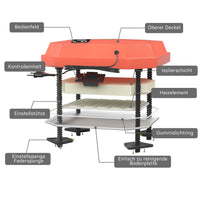 Fudajo Chioccia artificiale 40x55cm 50W Piastra termica per 40-45 pulcini, temperatura regolabile