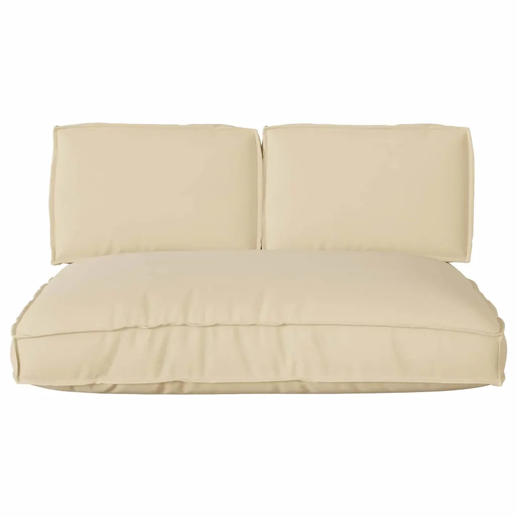 vidaXL Set di Cuscini per Pallet 3 pcs Beige 120 x 80 x 12 cm
