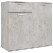 Buffet credenza cassettiera mobiletto mobile contenitore organizer per cucina soggiorno salotto 80 x 36 x 75 cm legno ingegnerizzato grigio 02_0032105