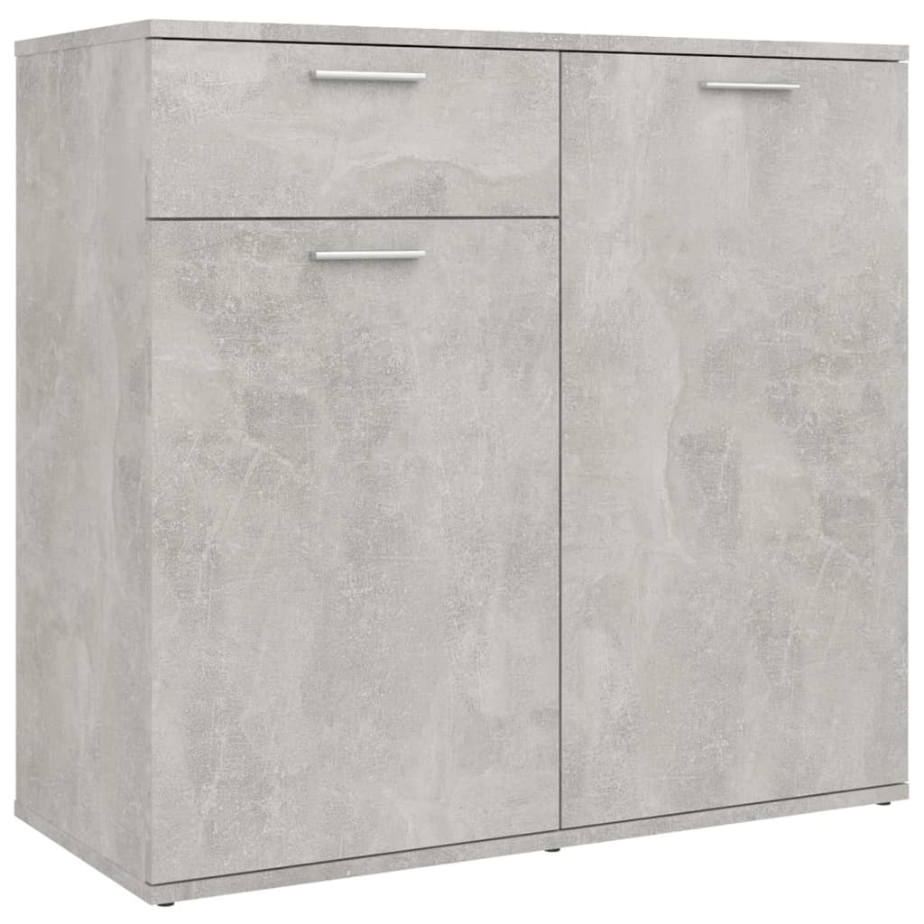 Buffet credenza cassettiera mobiletto mobile contenitore organizer per cucina soggiorno salotto 80 x 36 x 75 cm legno ingegnerizzato grigio 02_0032105