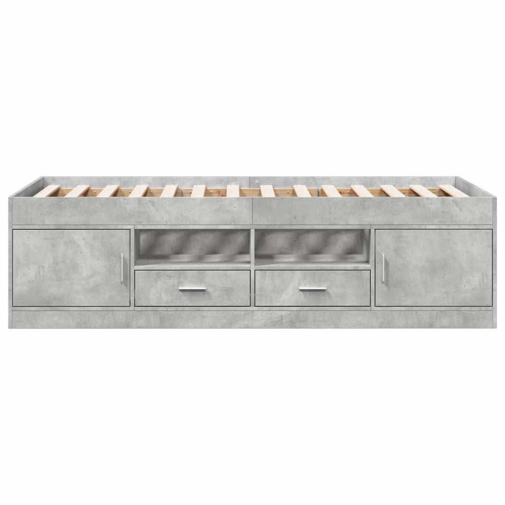 Telaio del letto con storage Grigio Cemento 80 x 200 cm 3429498