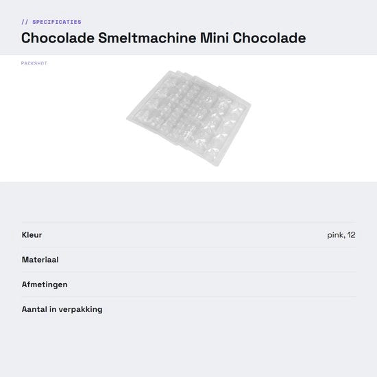 Fornello per Cioccolato - Alluminio - Regolazione di Temperatura - Set di Forme per Cioccolato - Mini Fornello per Cioccolato - Facile da Utilizzare - Progetto Sostenibile