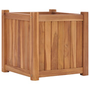 Fioriera rialzata per piante e fiori terrazza/giardino 40 x 40 x 40 cm legno massello di teak marrone 02_0039230