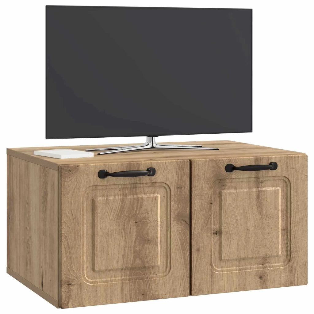 Mobile Porta TV da Muro Rovere Artigianale 59,5 x 41 x 30 cm