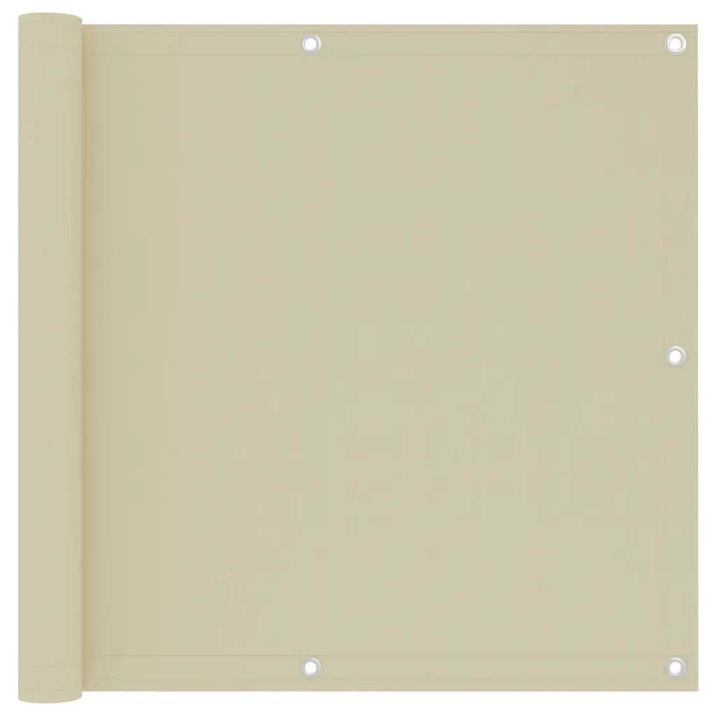 Paravento da Balcone Crema 90x300 cm Tessuto Oxford cod mxl 15109