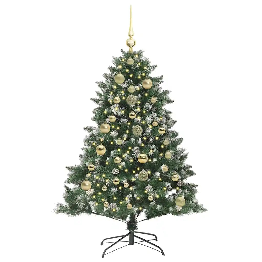 Albero di Natale artificiale con 150 LED Verde 150 cm 3395225