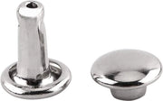 Set di chiodi a testa metallica in acciaio 100 pezzi - 6 × 8 mm chiodi a testa metallica pieni per lavori di concia - decorazioni e riparazioni di scarpe - argento.