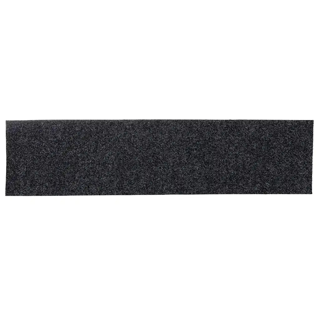 vidaXL Tappetini per scale autoadesivi 30 pz 76x20 cm Grigio Rettangolari