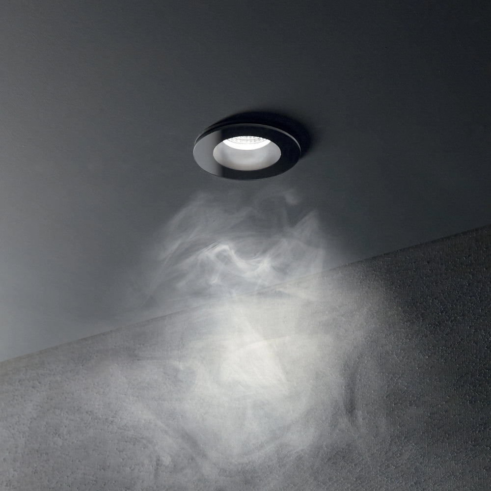 Faretto Ad Incasso Moderno Room-65 Alluminio Nero Led 8W 3000K Luce Calda