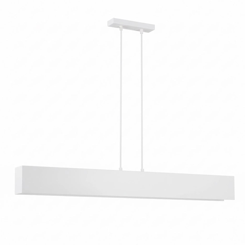 Lampada a sospensione GENTOR in acciaio bianco opaco