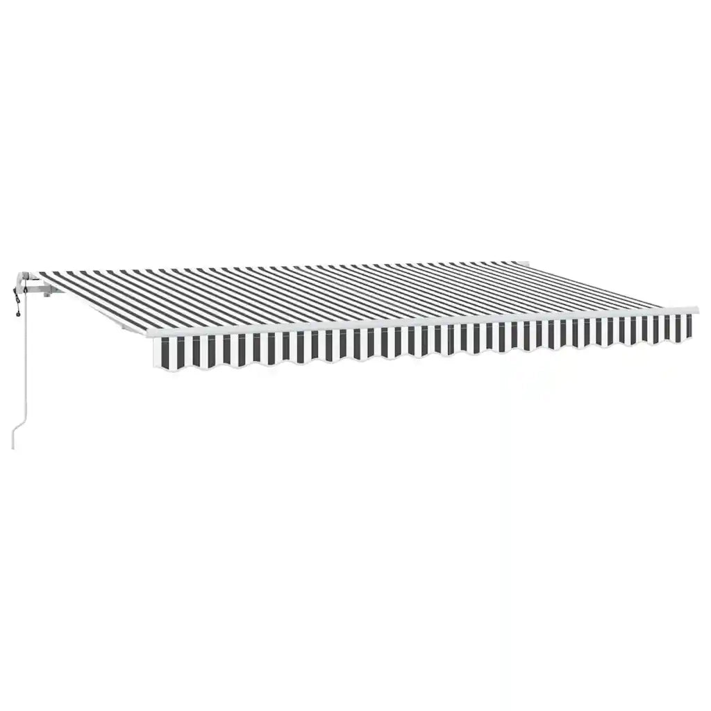 Tenda Retrattile Antracite 400 x 200 cm Tessuto 3329827