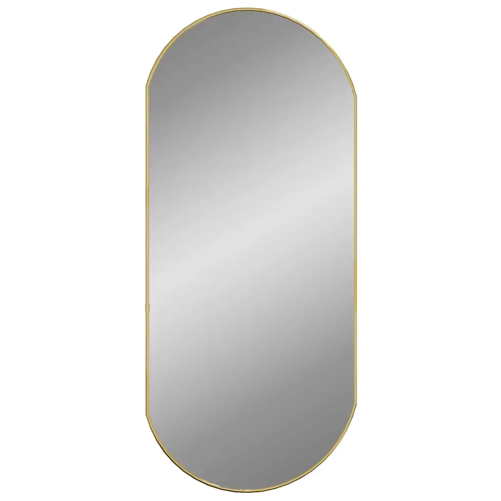 Specchio da Parete Dorato 90x40 cm Ovalecod mxl 119515
