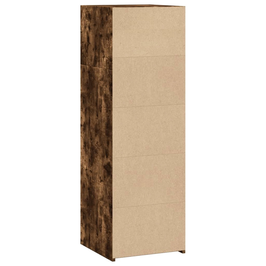 Buffet credenza cassettiera armadio mobile contenitore organizer per cucina soggiorno salotto 40 x 41 x 124 cm legno ingegnerizzato marrone 02_0030942