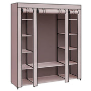Armadio/guardaroba XXL in tessuto non tessuto 175 x 150 x 45 cm rosa 12_0004011