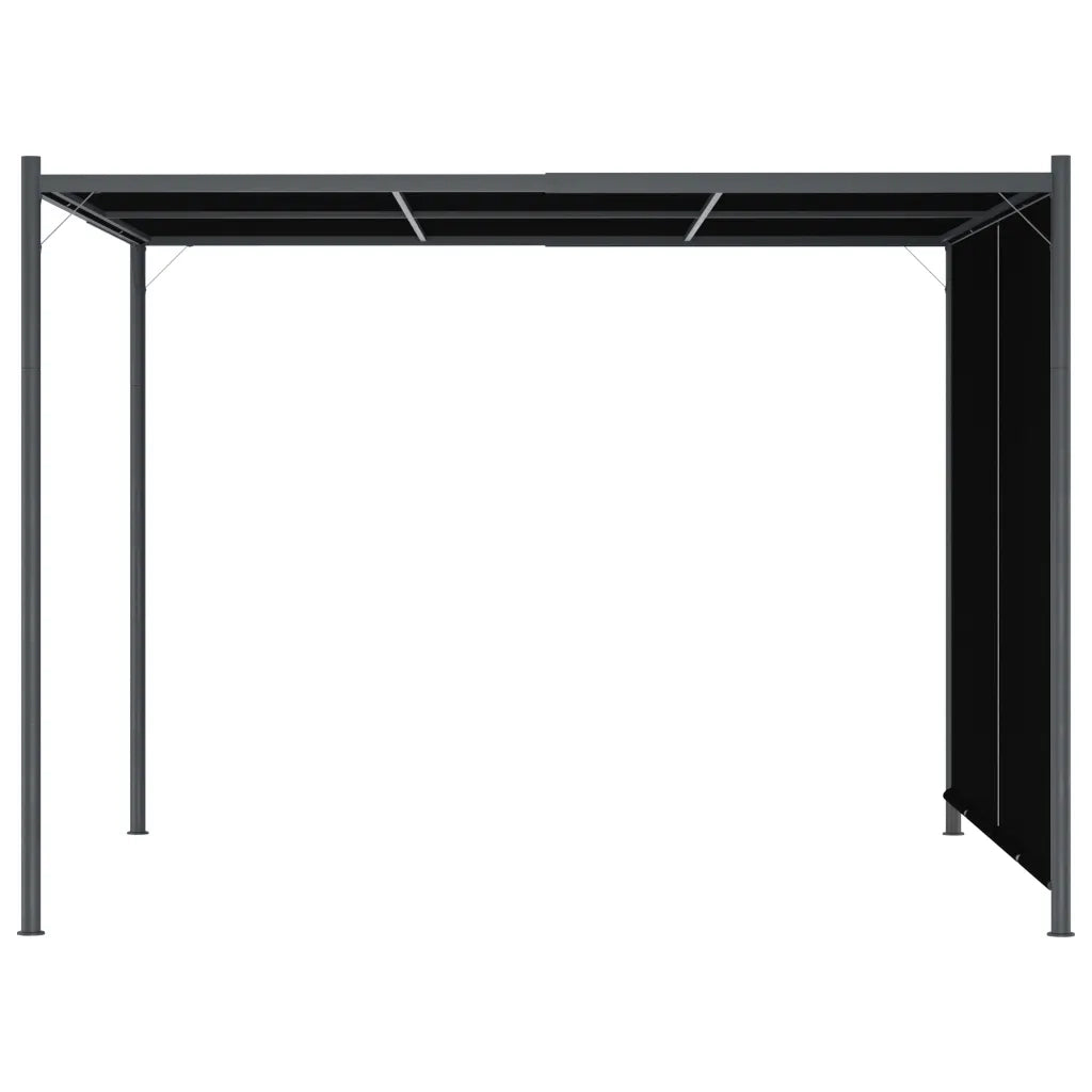 Pergola da Giardino con Tetto Retrattile 3x3 m Antracite CFW4570445