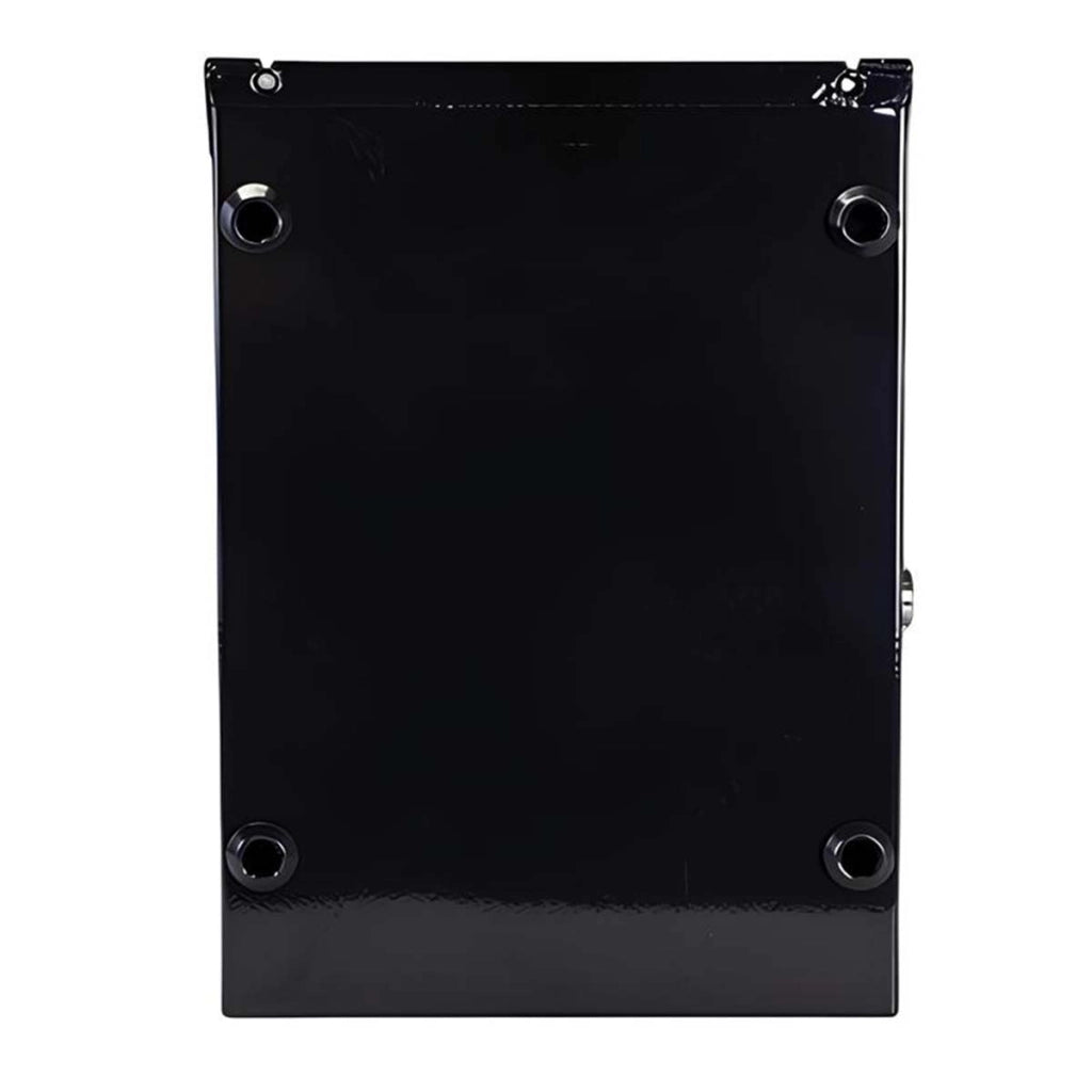 Cassetta delle lettere metallica impermeabile e antiruggine 30×21,7×7 cm Nero Avizar